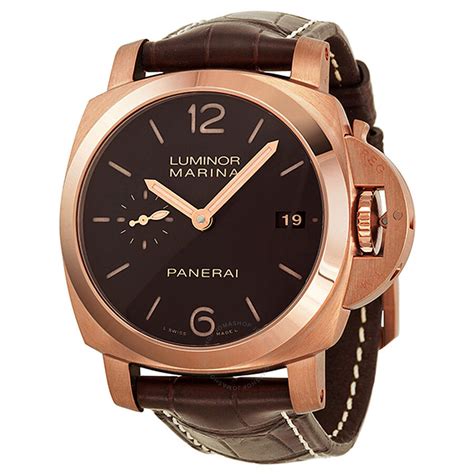 panerai rose gold luminor marina automatic|panerai luminor marina 44mm.